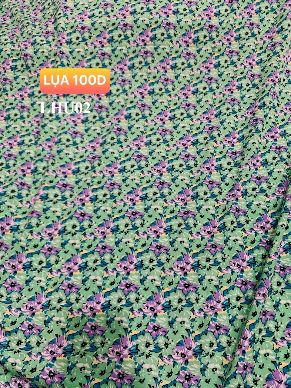 [HCM]VẢI LỤA 100D HOA NHÍ - DÒNG VẢI THÔNG DỤNG - 1 MÉT X 1M5