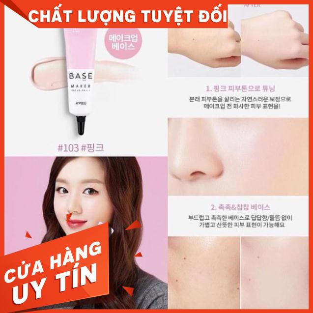 Kem lót A’pieu base maker pink 103 spf 30 pa++ 20g, sản phẩm tốt, chất lượng cao, cam kết như hình, đảm bảo chính hãng, an toàn cho người sử dụng