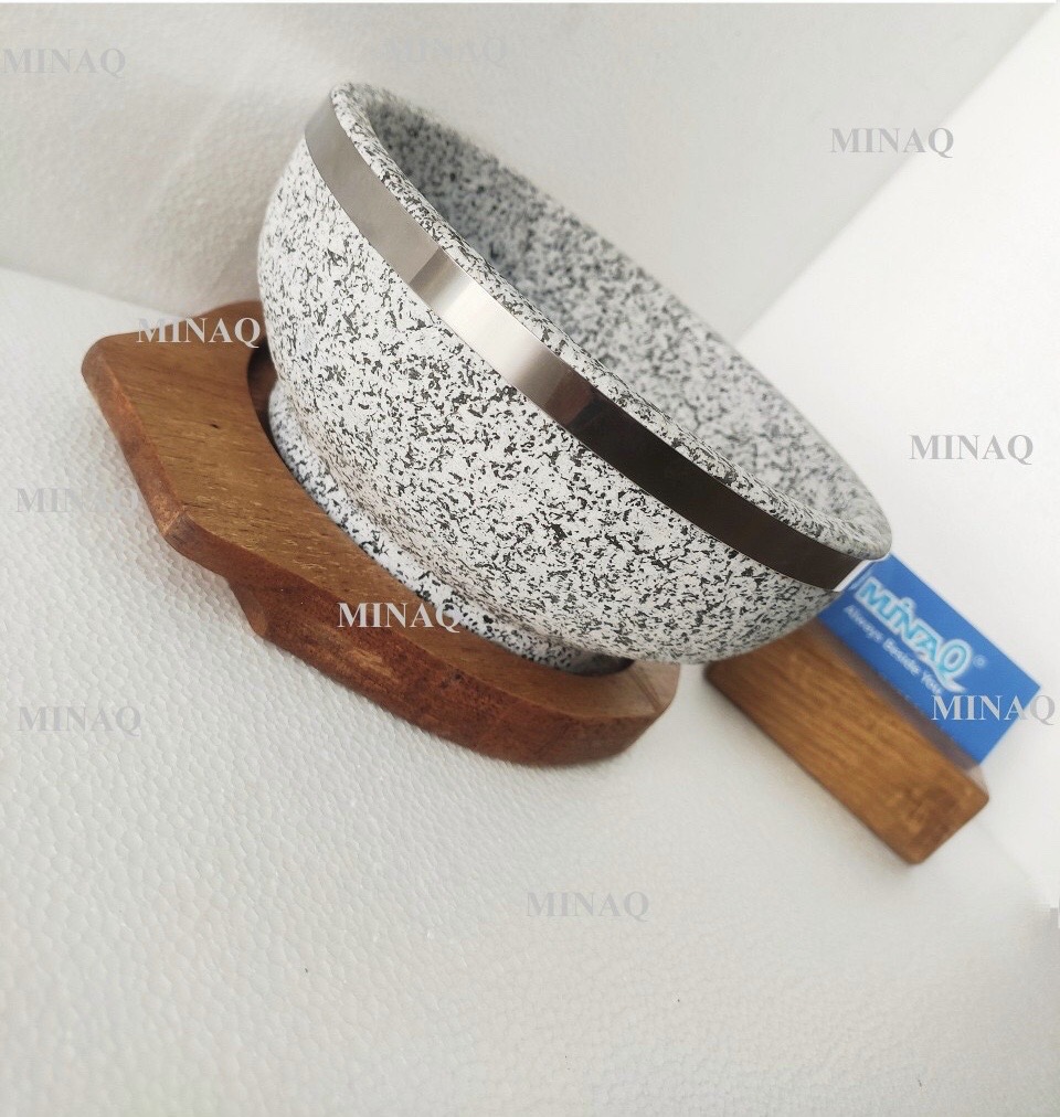 [HCM]THỐ ĐÁ - BÁT ĐÁ - TÔ ĐÁ HÀN QUỐC 20cm dùng làm phở thố đá cơm trộn