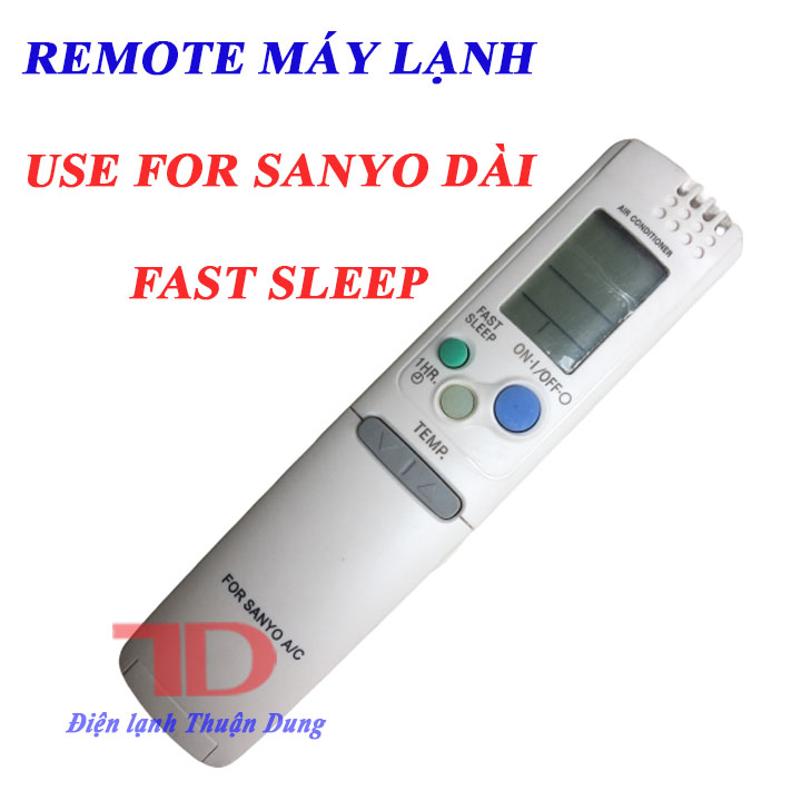 Remote, điều khiển dùng cho máy lạnh SANYO  - Điện Lạnh Thuận Dung