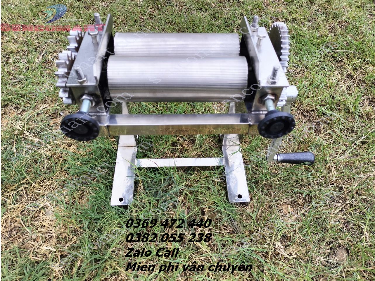 Máy cán khô mực, bò khô, cá khô đa năng inox