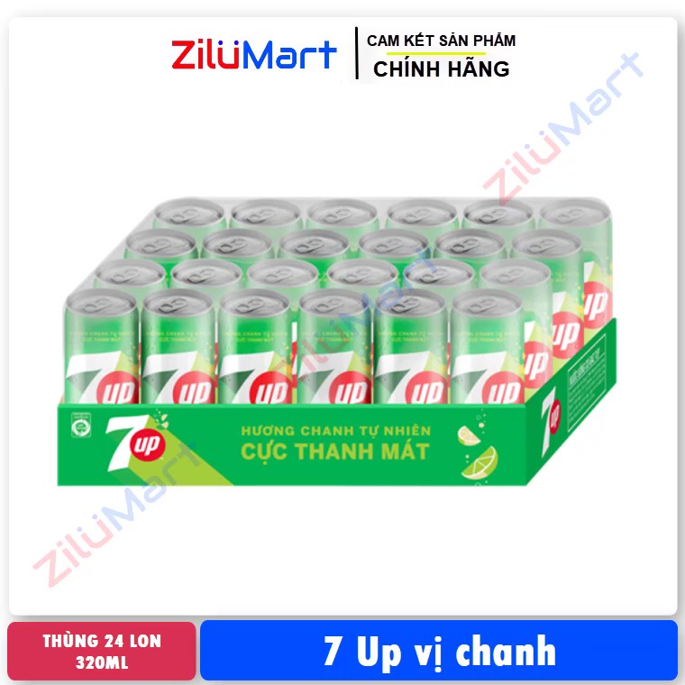 Nước ngọt 7 Up vị chanh loại 320ml