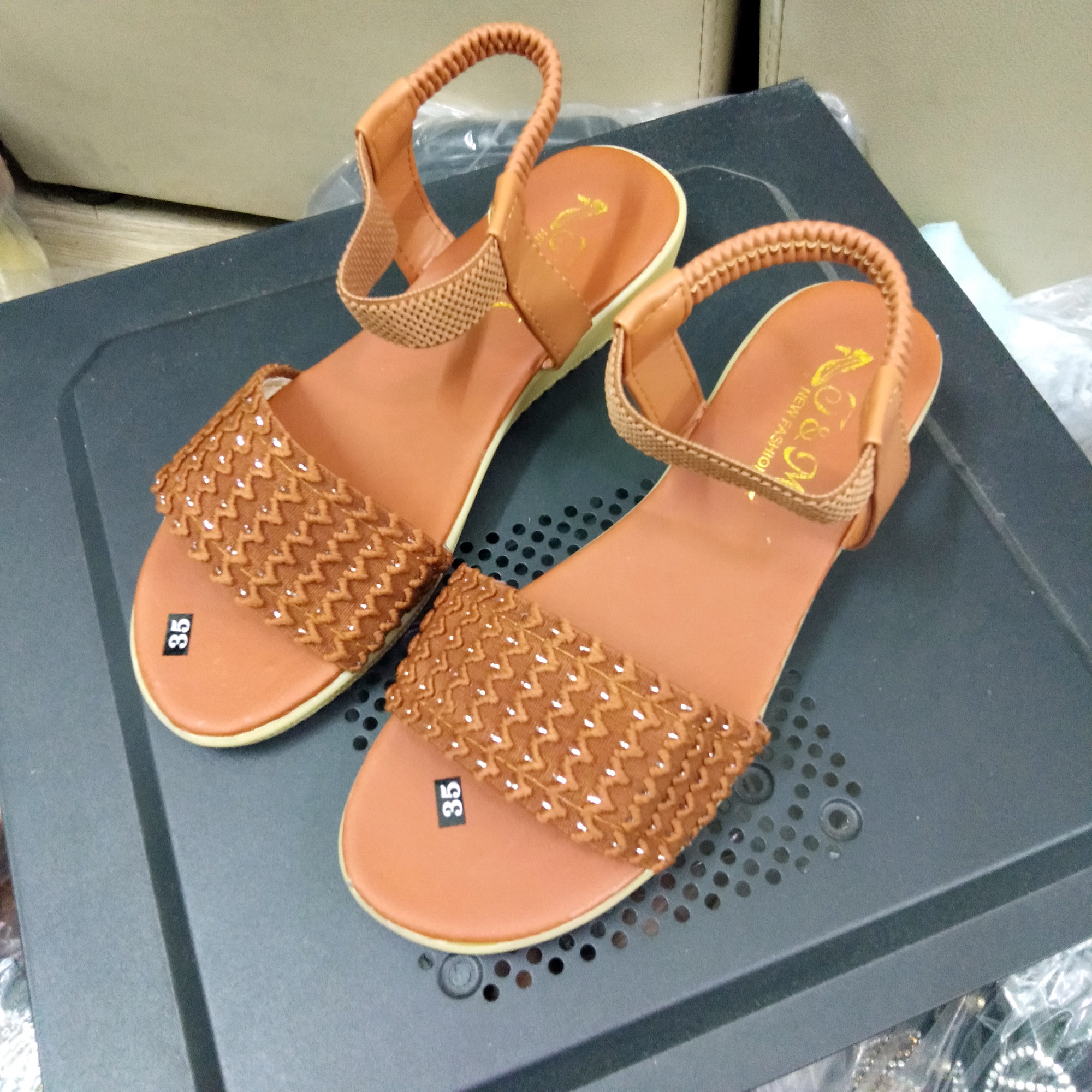 [HCM]Giày Sandal thun đế xuồng 3p quai ngang