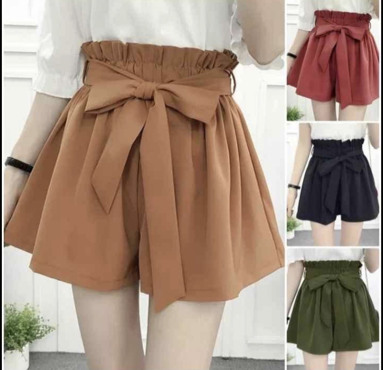 Quần short thắt nơ , quần short nữ nơ mới có túi xịn sò