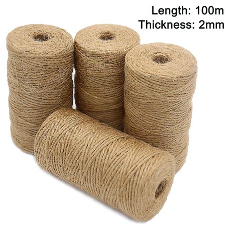 410m dây thừng trang trí 2mm dây bố trang trí, dây thừng gai,dây xơ dừa trang trí, làm đồ handmade