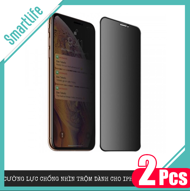 Kính cường lực chống nhìn trộm 5/5s/6/6plus/6s/6s plus/6/7/7plus/8/8plus/x/xs/xs max/11/11 pro/11 promax ( combo2)- Phone case