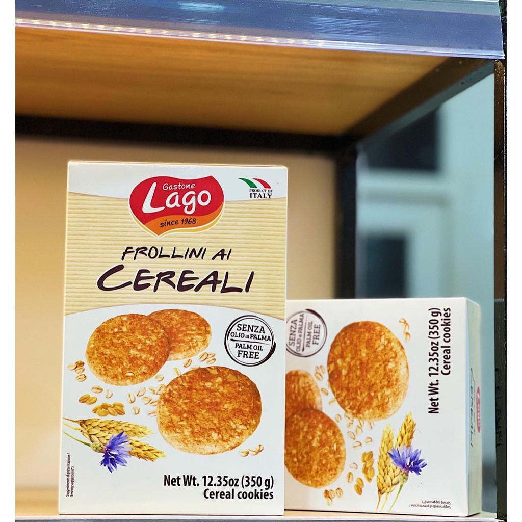 [HCM]Bánh quy Gastone Lago Frollini ai cereali 350g