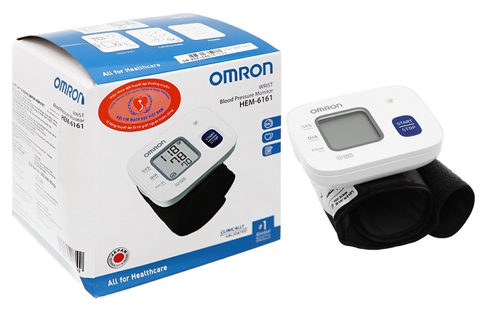 Máy đo huyết áp cổ tay Omron HEM-6161  Bảo hành 60 tháng