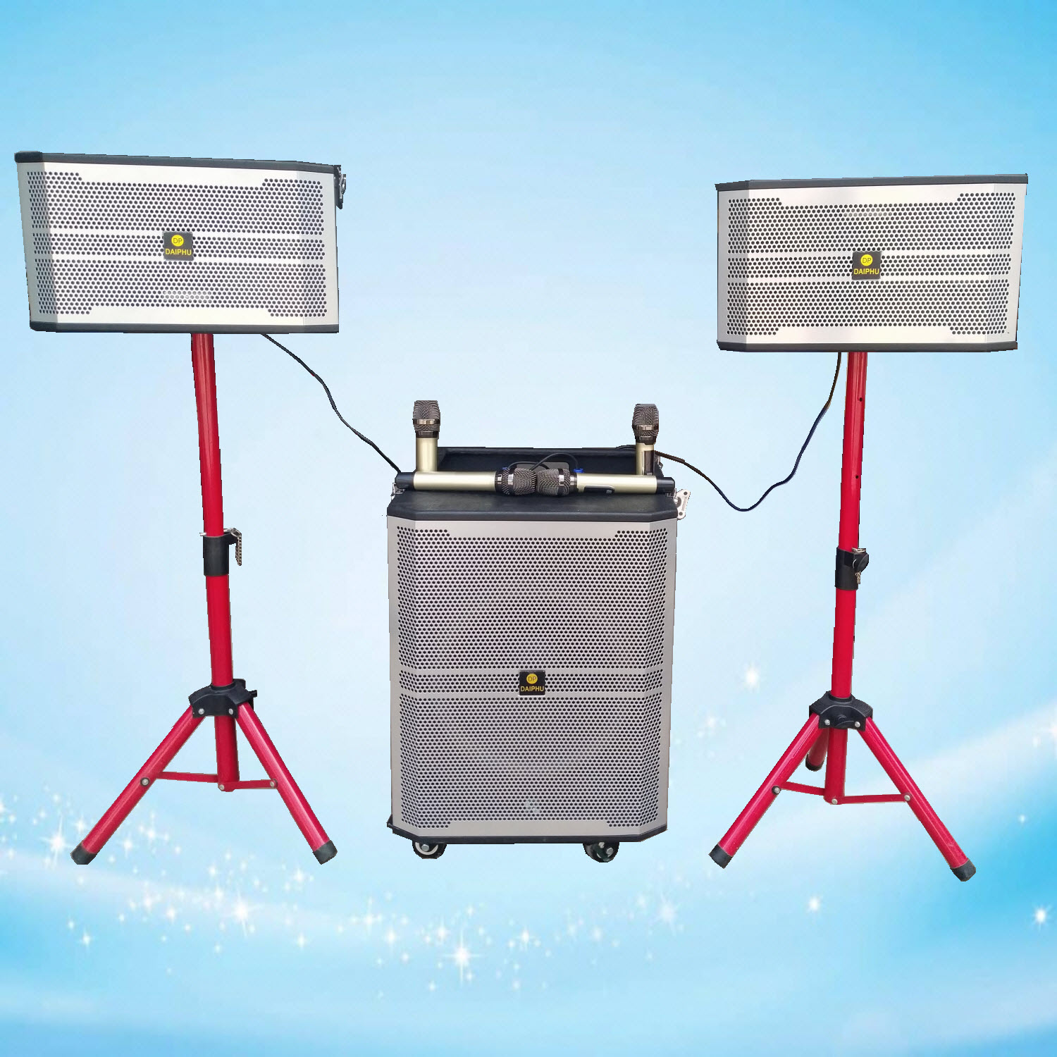 Loa kéo array 2.1 sub bass 4 tấc nặng công suất thực 1000w tích hợp nhiều công nghệ đột phá nhất hiện nay vr2