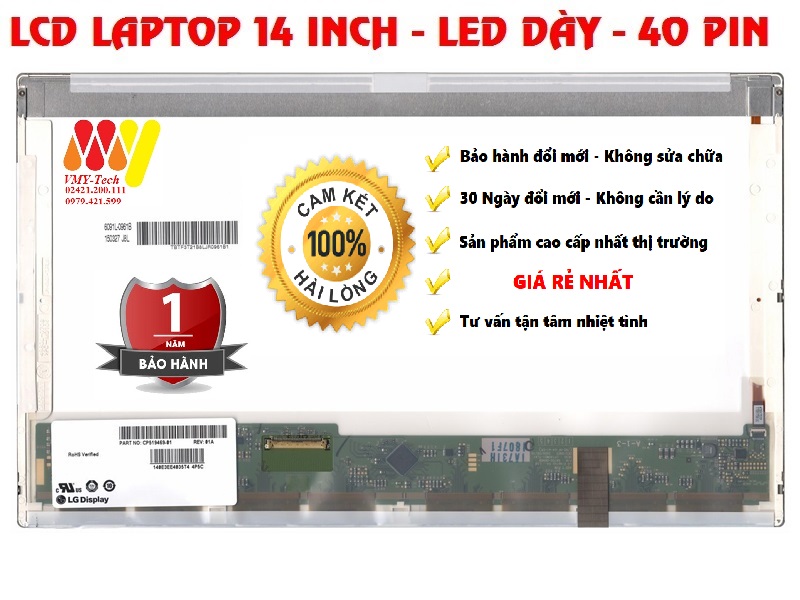 Màn hình laptop Dell 14R N4110 N4010 N4030 N4050 3420 XPS L401x GP84R B140XW01 4110 4010 4030 4050