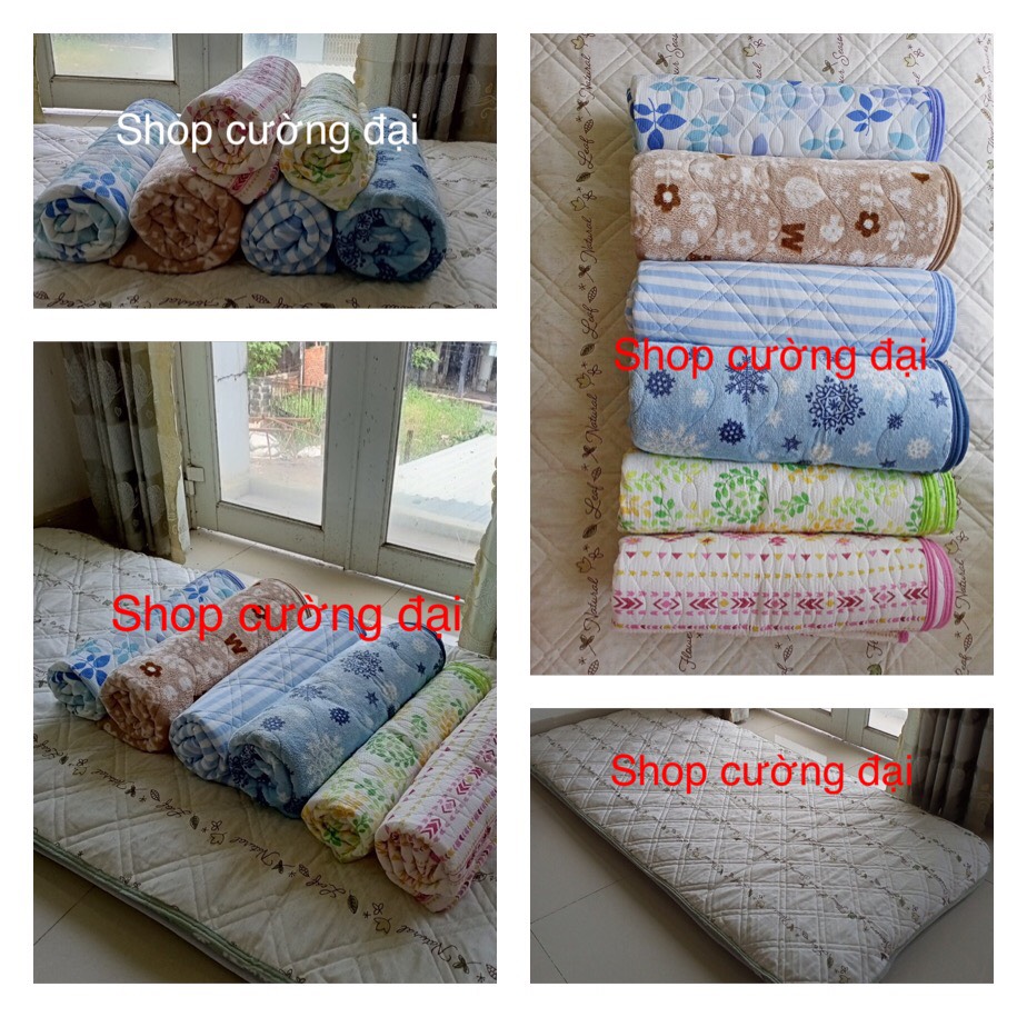 Tấm bảo vệ nệm size 1mx2m | Thảm đa năng bảo vệ nệm  cao cấp chần gòn 3 lớp