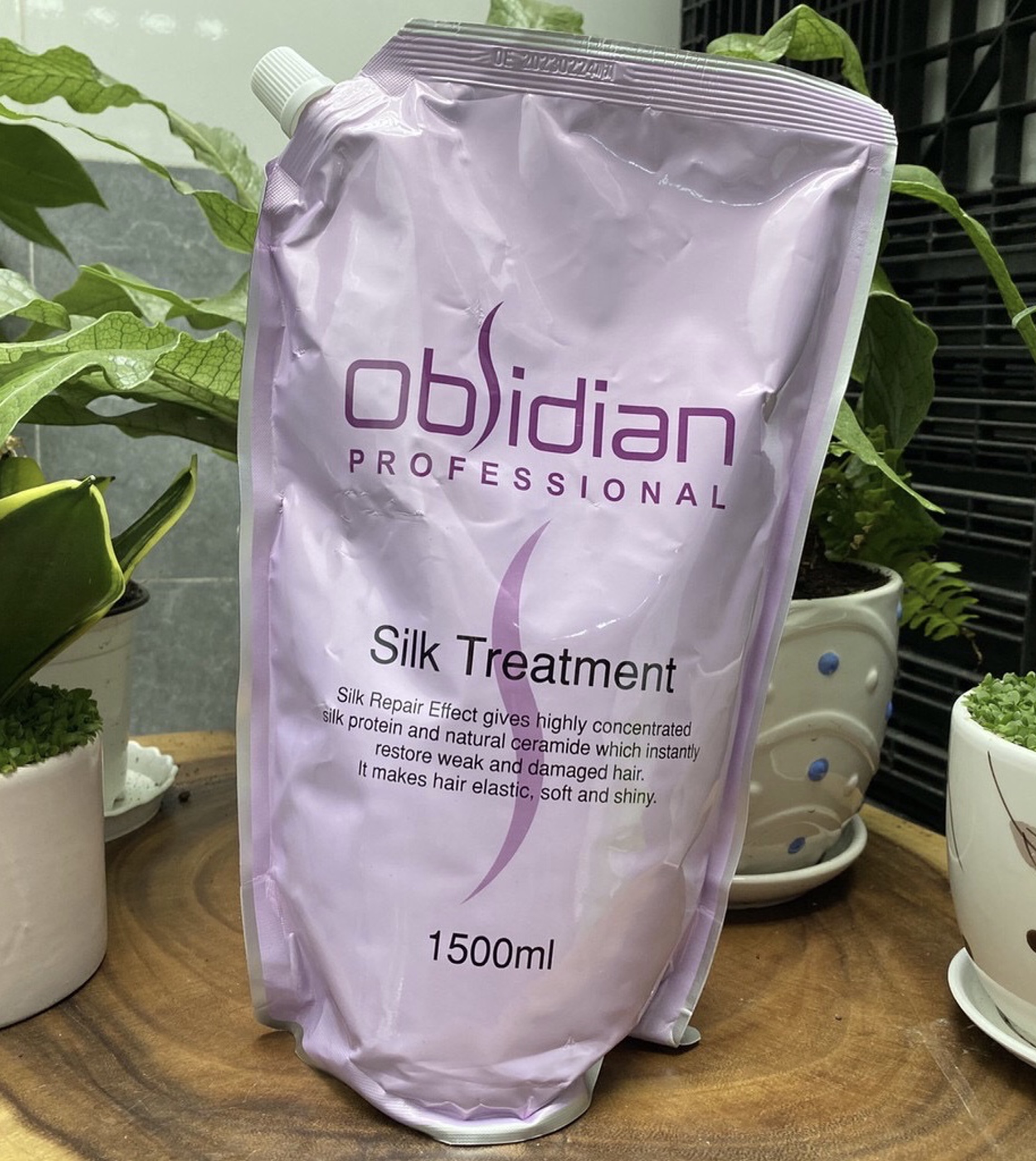????obsidian-korea????hấp dầu lạnh siêu mượt obsidian silk treatment 1500ml