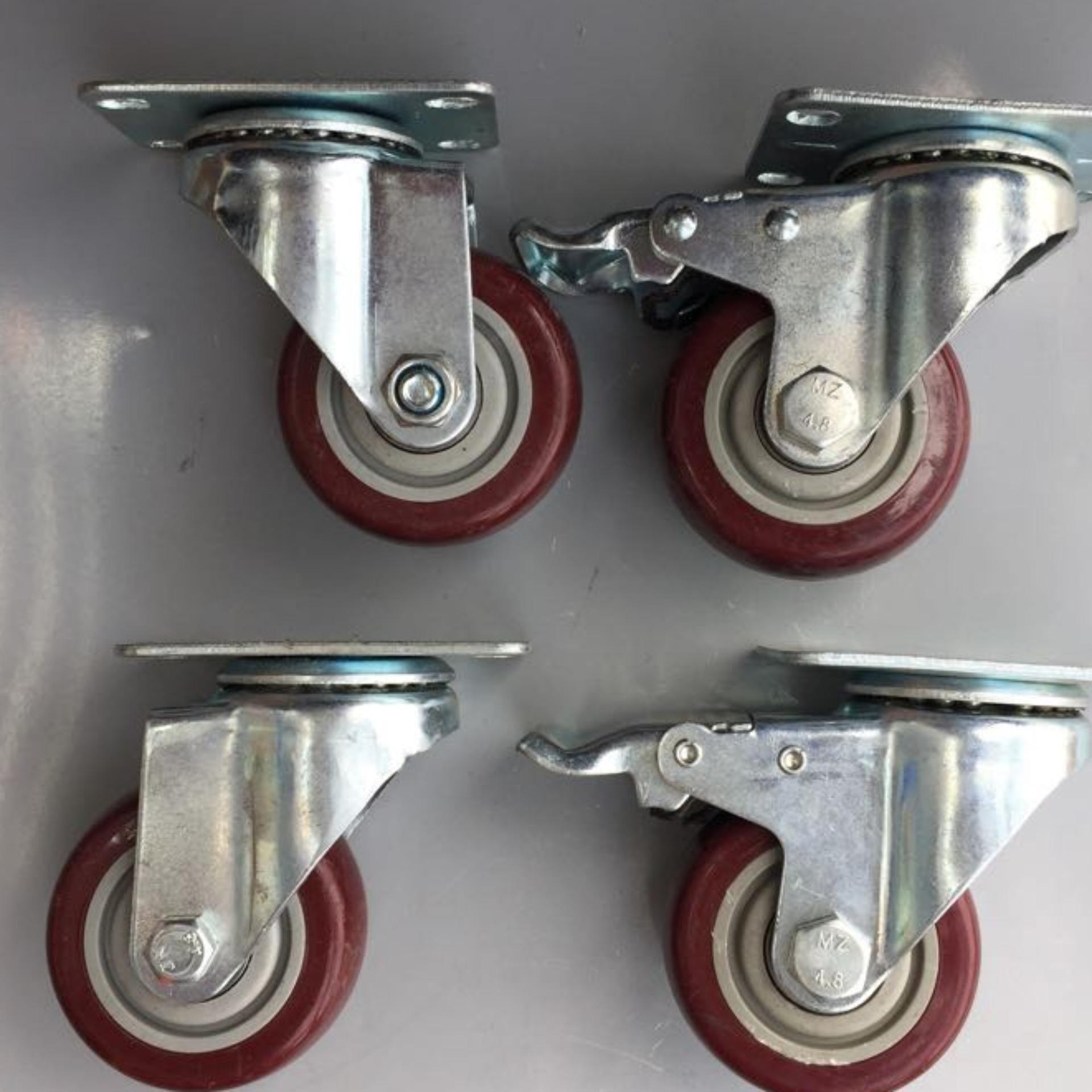 Bộ 4 bánh xe đẩy hàng siêu bền đường kính 70mm
