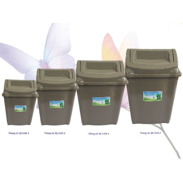 Thùng đựng rác lật nắp các cỡ