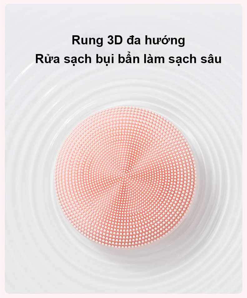 Máy rửa mặt Xiaomi sóng âm làm sạch sâu cho da dầu, da khô, nhạy cảm mọi loại da - có case đựng - Pin bền | XIAOMI ECOSYSTEM STORE