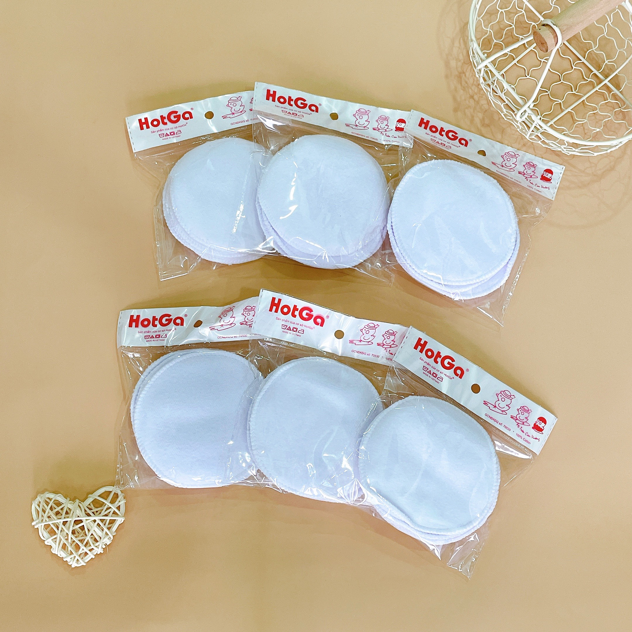 Miếng thấm sữa bằng vải HotGa cho mẹ