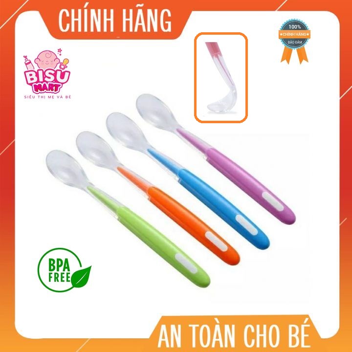 Muỗng thìa nhỏ ăn dặm silicon siêu mềm cho bé