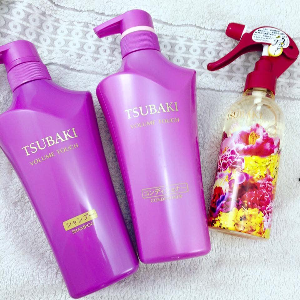 Set Dầu Gội Và Xả Shiseido Tsubaki Shiseido Tsubaki Volume Touch màu tím