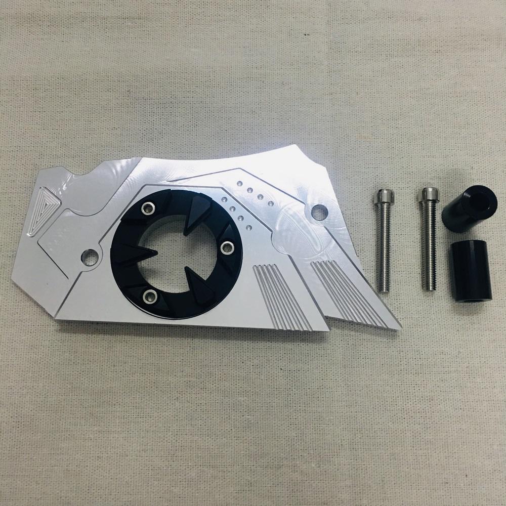 [TMS] Nắp che Nhông hình mang cá xe HONDA WINNER 150 Nhôm CNC cao cấp mẫu mã mới cực đẹp (MÀU TRẮNG)