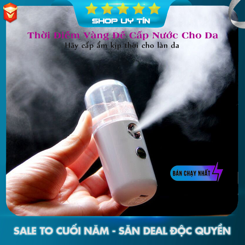 [Siêu Sale]Máy phun sương xông mặt nano mini cầm tay,tạo ẩm,giữ ẩm cho làn da.Tiện lợi dễ dàng mang theo
