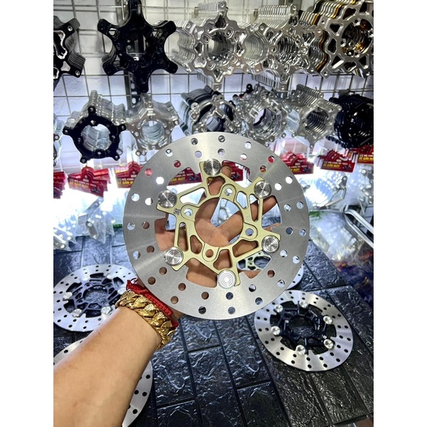 Đĩa Brembo moto3 khoen inox lòng xéo size 220mm