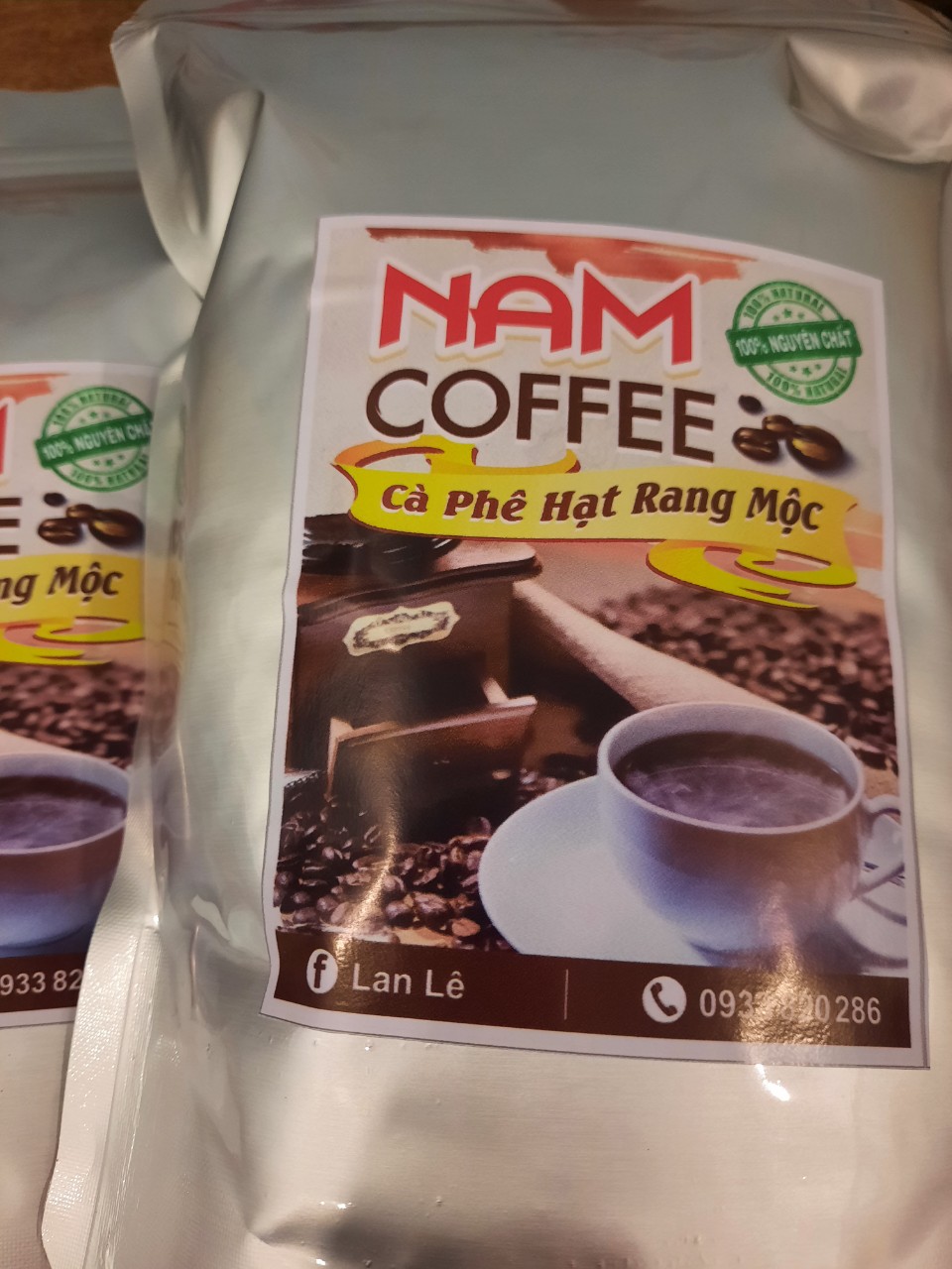 Cà phê rang mộc pha phin 500gr đậm đà nguyên chất 100% namcoffeeshop