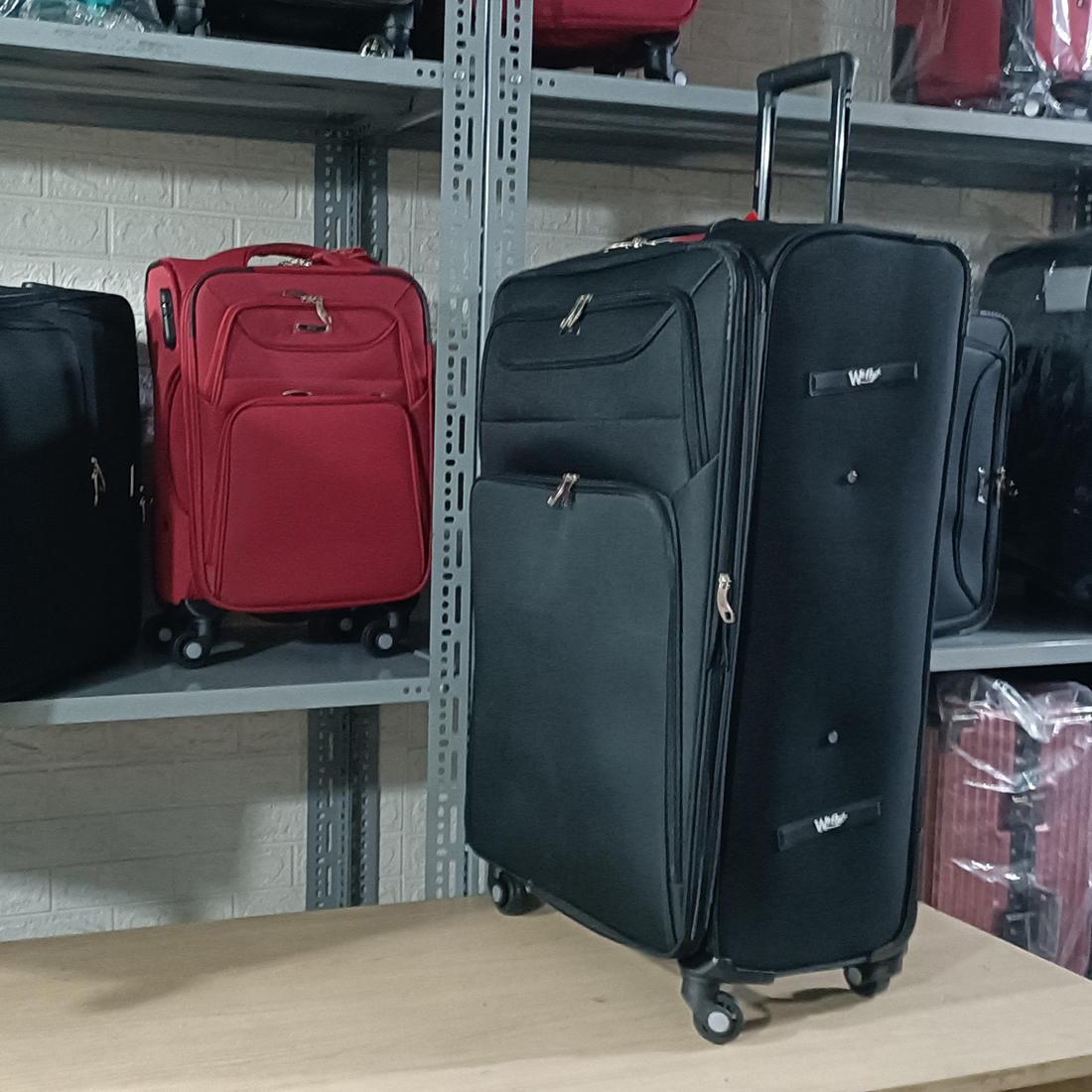 Vali vải polyester khóa kéo mở rộng size 20 inch & 28 inch size đại 32 inch