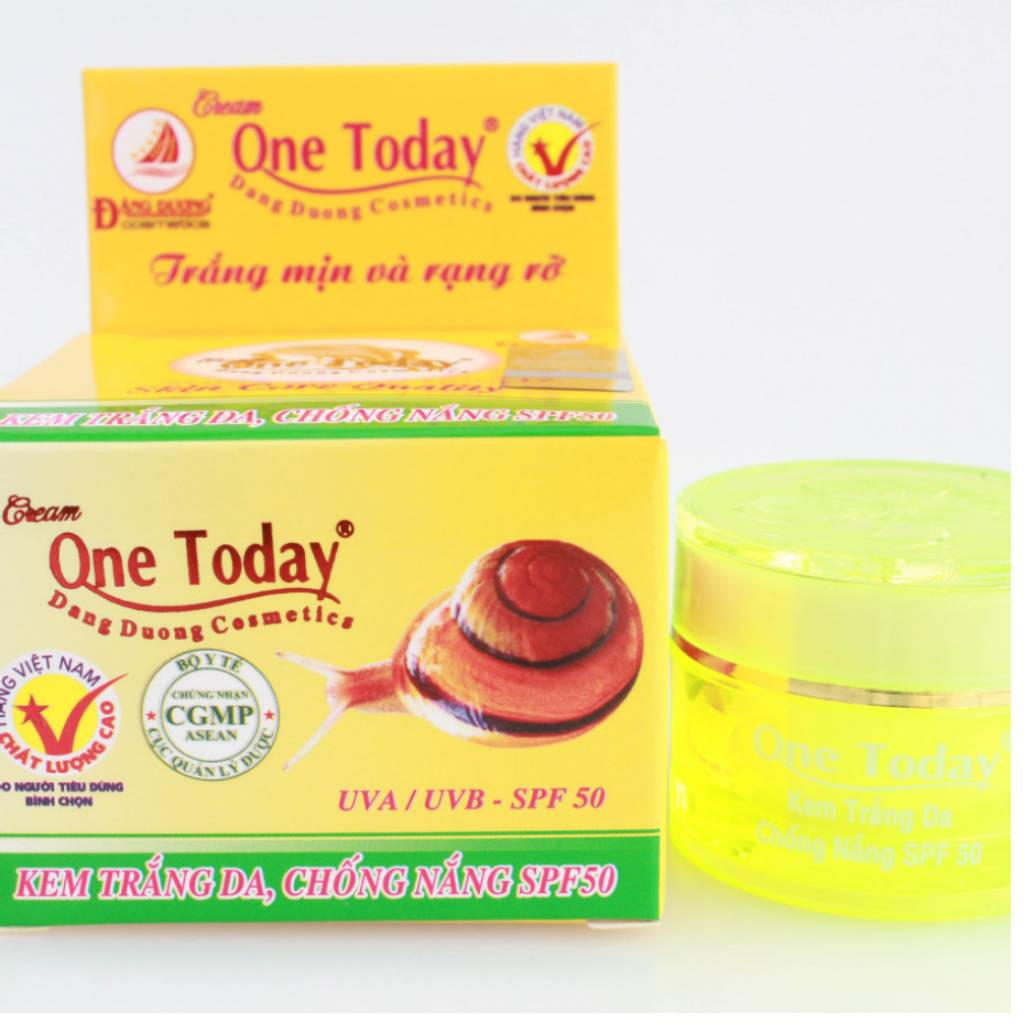 KEM TRẮNG DA CHỐNG NẮNG SPF 50 ONE TODAY 9-15G CHÍNH HÃNG