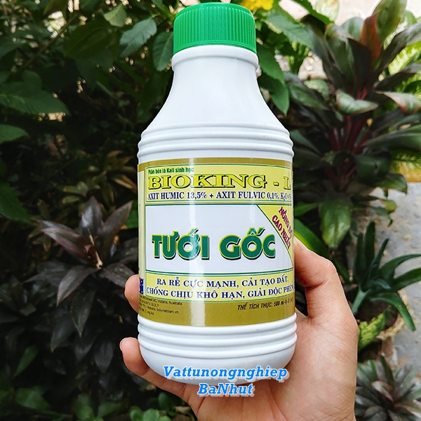 Phân Bón BIOKING - L 500ml Tưới Gốc Ra Rễ Cực Mạnh - Cải Tạo Đất Chống Chịu Khô Hạn - Giải Độc Phèn