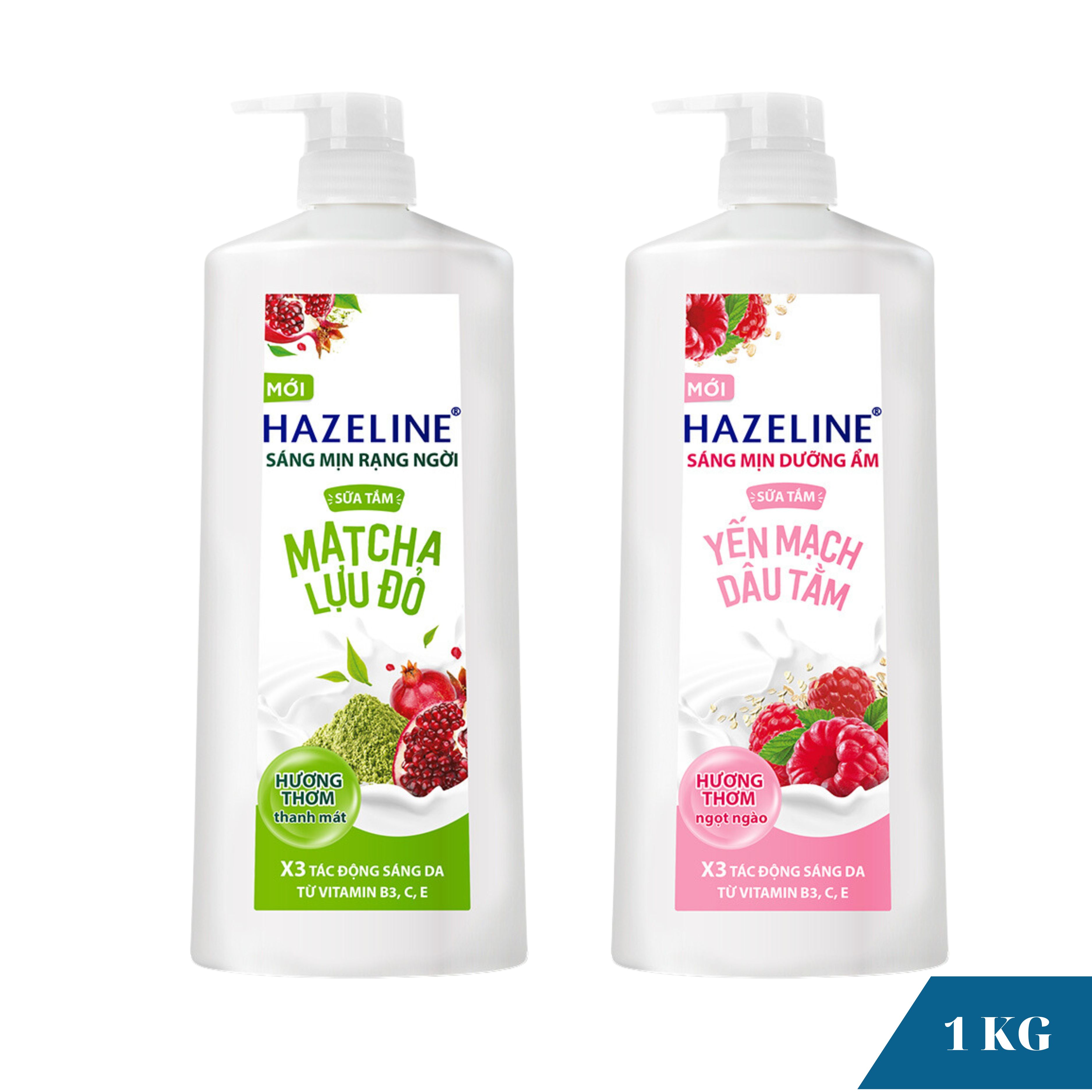 Sữa tắm dưỡng sáng da hazeline 1000ml