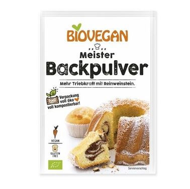 Date 31/07/24 Bột nở hữu cơ cao cấp Biovegan 17g