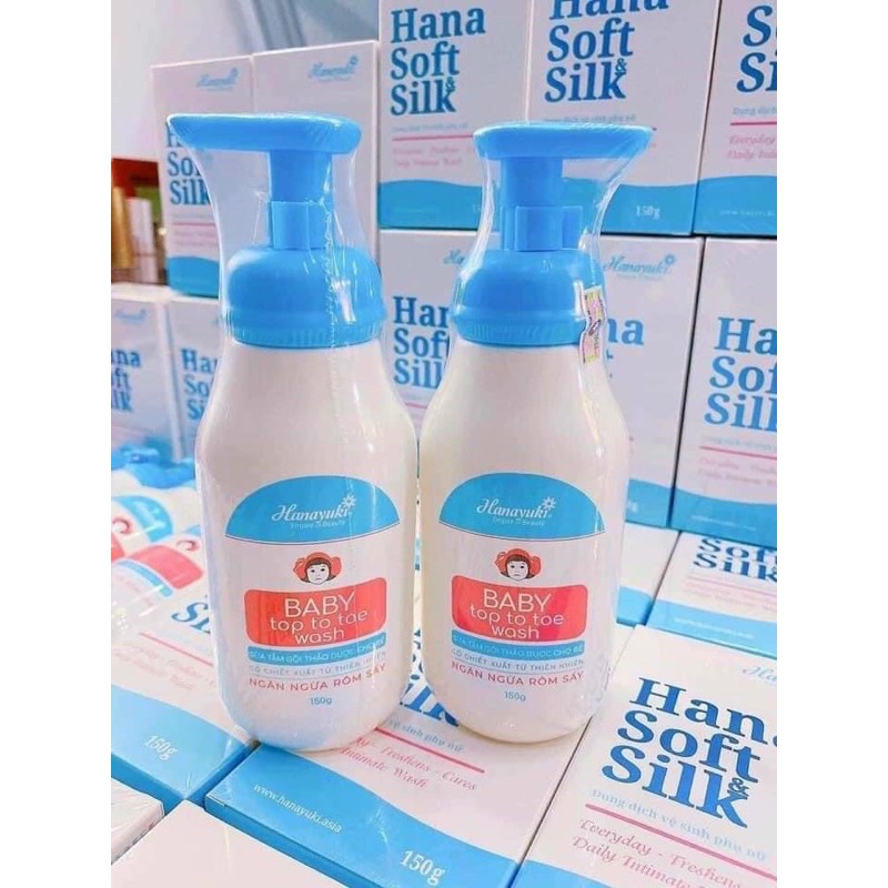 Sữa tắm thảo dược cho bé Hanayuki - Thảo Dược Tắm Và Gội
