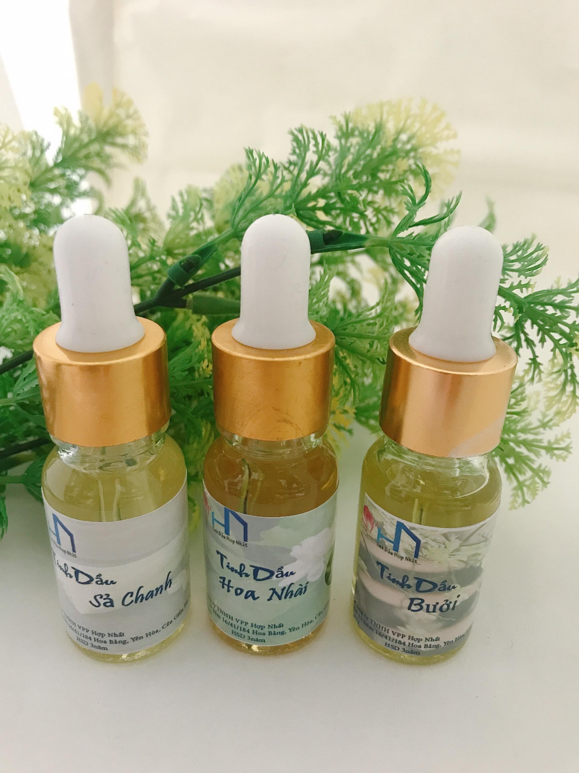Combo 03 lọ tinh dầu sả chanh - nhài - bưởi lọ 10ml