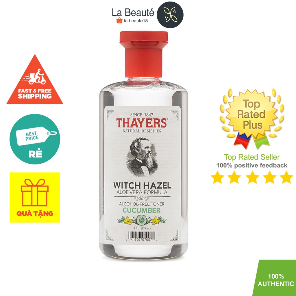 Toner Không Cồn Dưa Leo - Thayers Alcohol-Free Cucumber Toner Witch Hazel (89ml-3