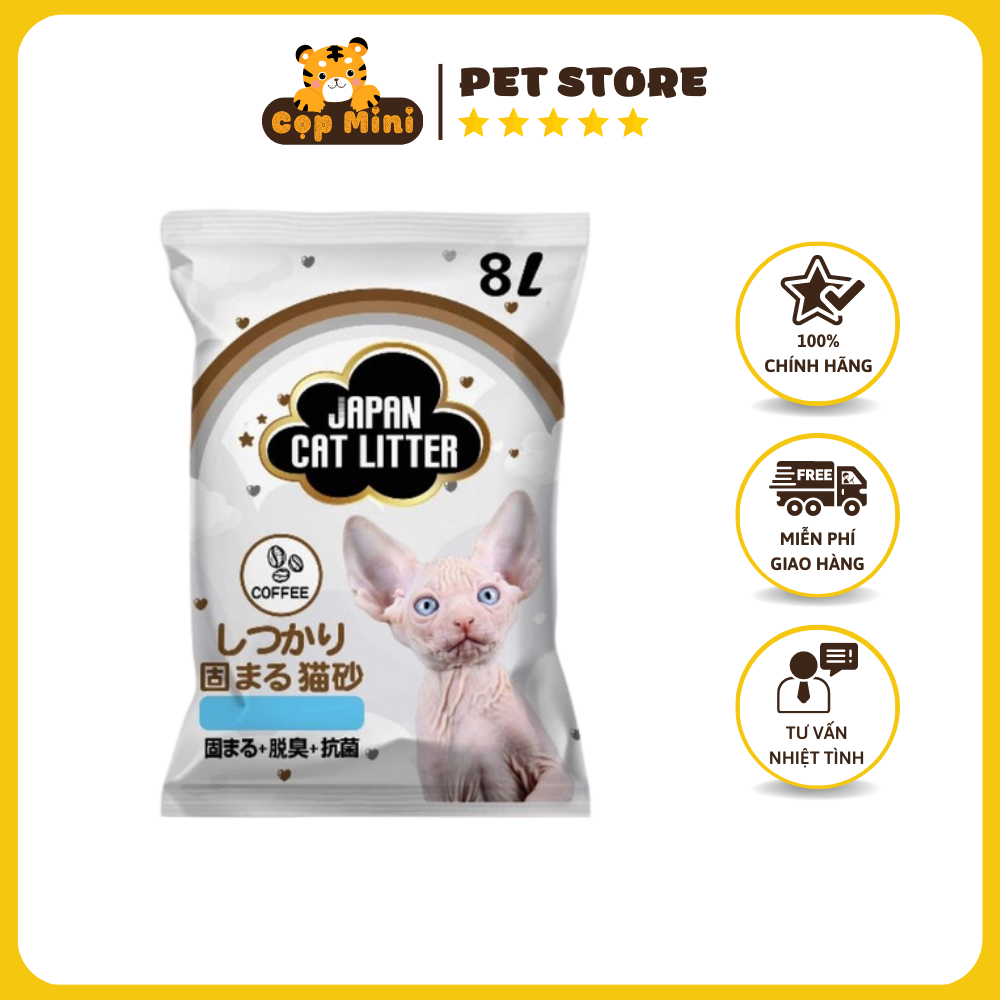 Cát vệ sinh cho mèo Japan Cat litter 8L