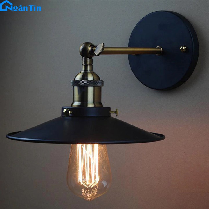 Đèn treo tường gắn tường trang trí trong nhà cầu thang quán cà phê GTCN98 Ngân Tin (Tặng kèm một bóng LED Edison 4W)