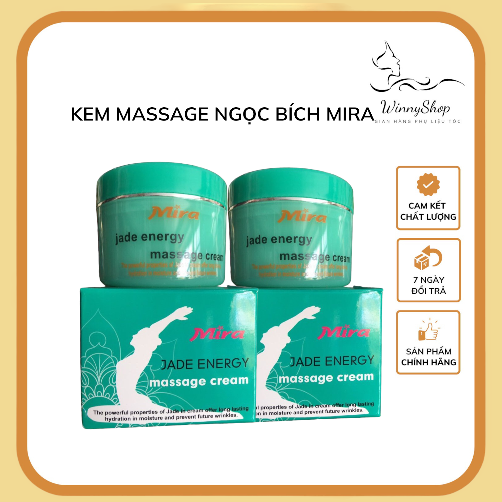 Kem massage ngọc bích MIRA Jade energy massage cream