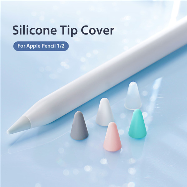 Bộ 10 vỏ đầu silicon dành cho apple pencil 1, apple pencil 2/ pencil pro dux ducis tip cover