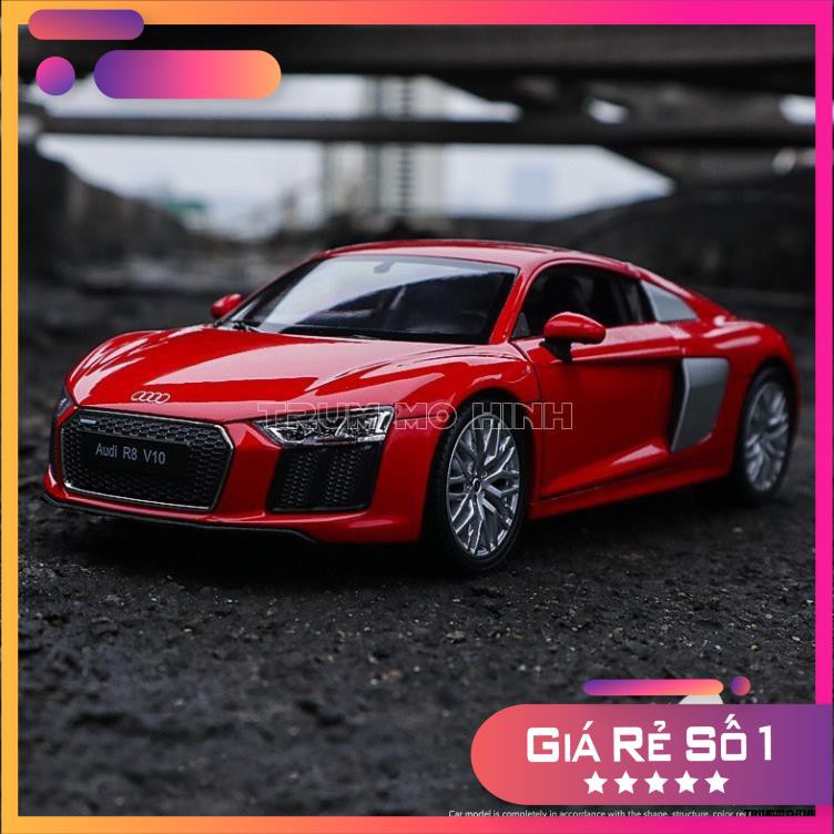 Mô hình xe audi r8 v10 1:24 welly