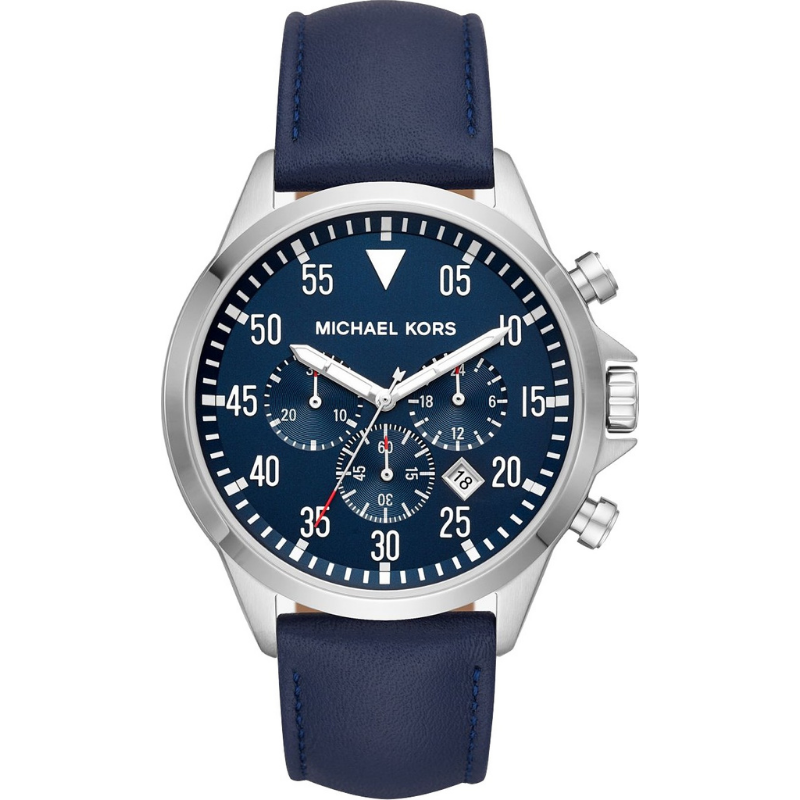 [HCM]Đồng hồ nam dây da MICHAEL KOR$ MK8617 Size 42mm  fullbox chống nước , vỏ thép không gỉ , cao cấp sang trọng - Shop Kiwi
