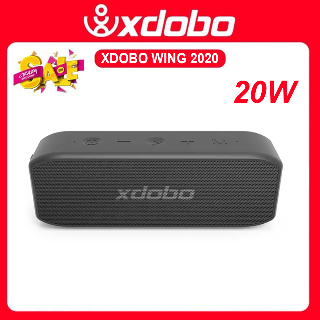 Loa bluetooth 5.0 xdobo wing 2020, công suất 20w, chống nước ipx7, loa di động siêu trầm hỗ trợ type-c usb âm thanh dsp - chính hãng