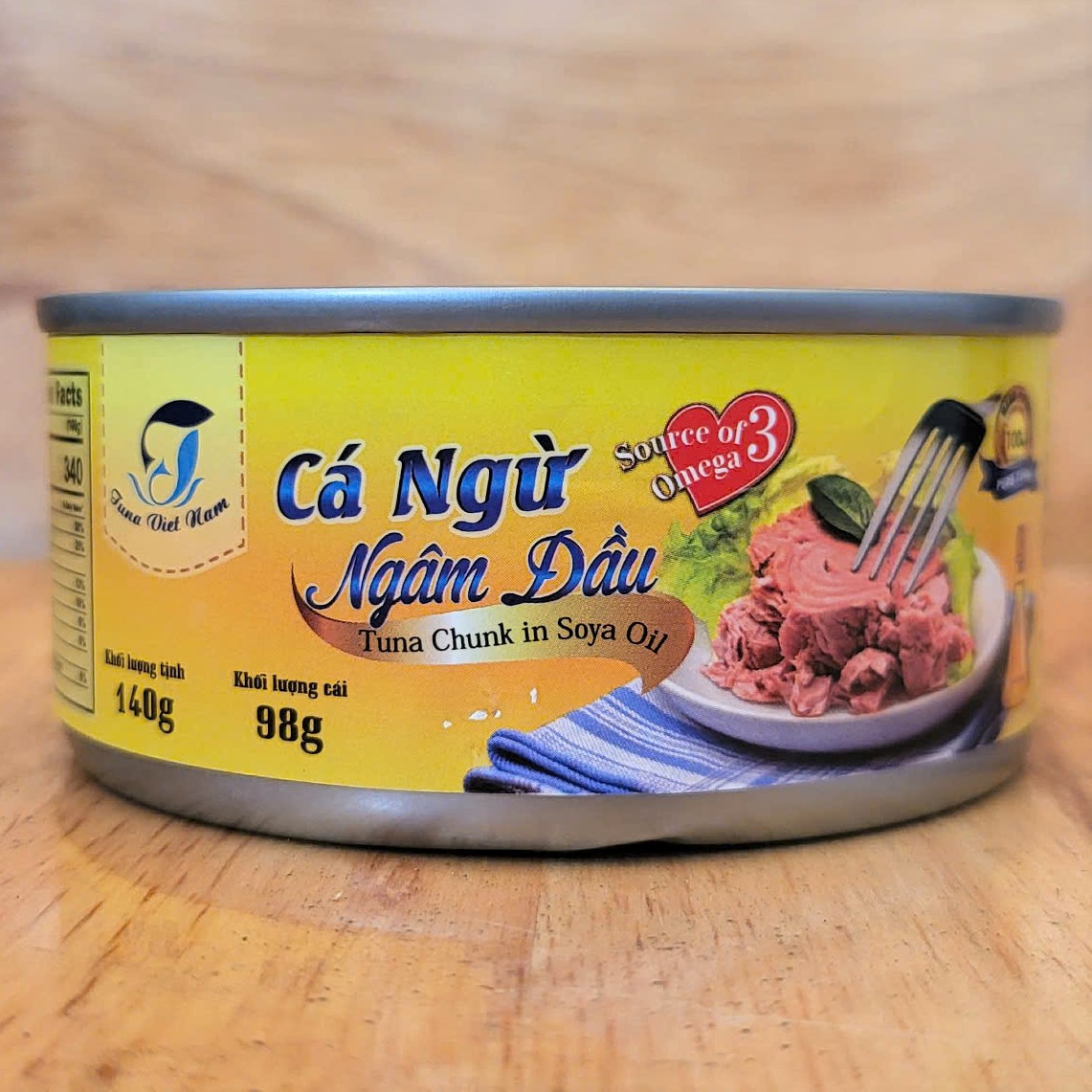 [Hộp (NGUYÊN MIẾNG) 140g] CÁ NGỪ NGÂM DẦU TUNA VIET NAM Tuna Chunks in Soya Oil