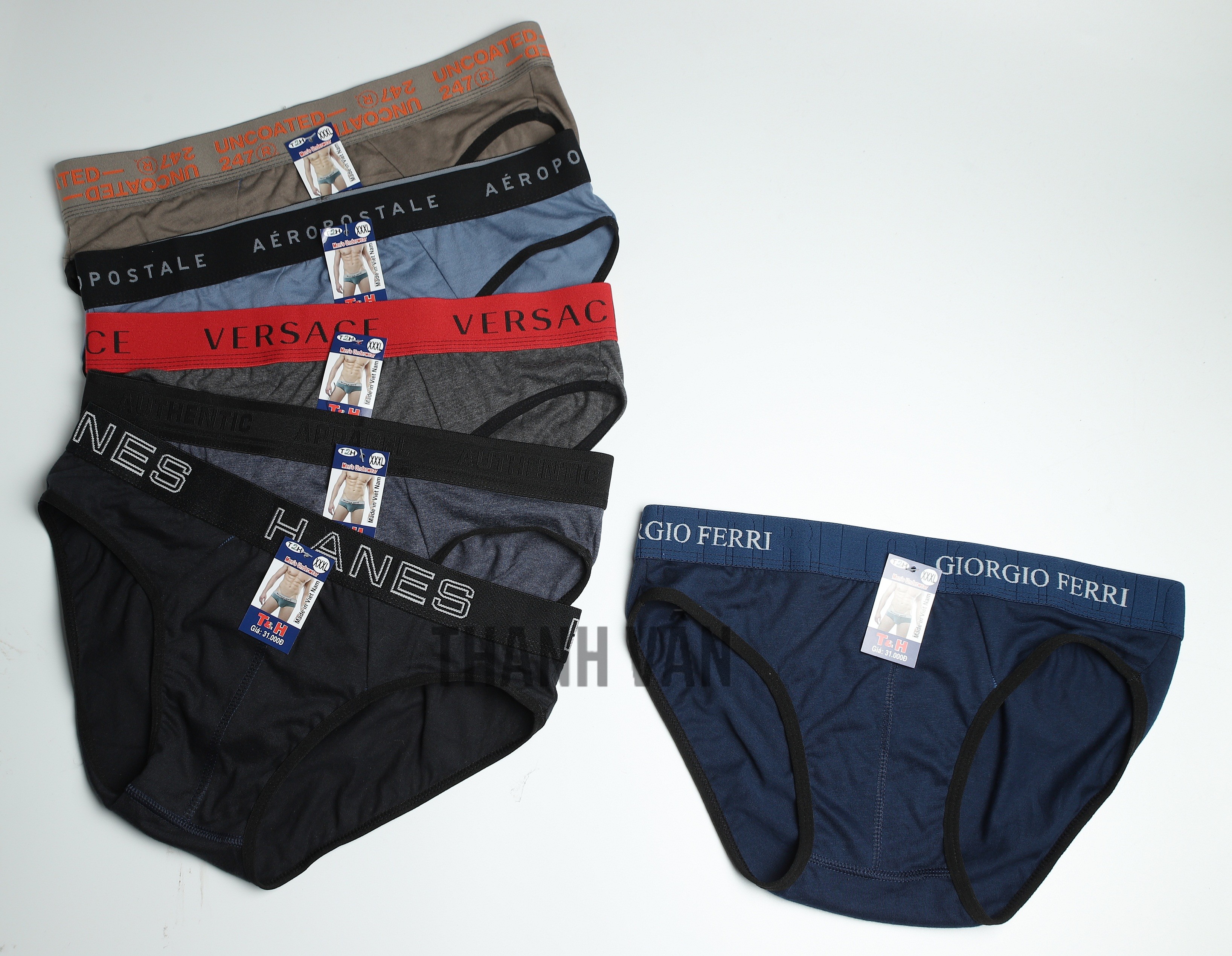 Combo 5 Quần lót nam nhiều lưng vải cotton