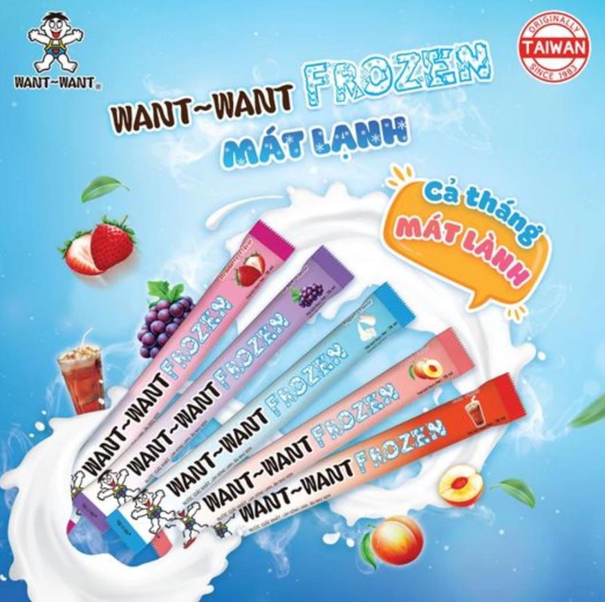 Want Want Frozen Fruit Ice Cream - Cool and Refreshing