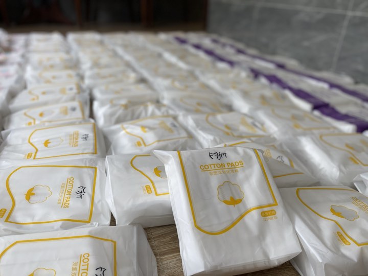 Combo 5 gói bông tẩy trang gói 222 miếng