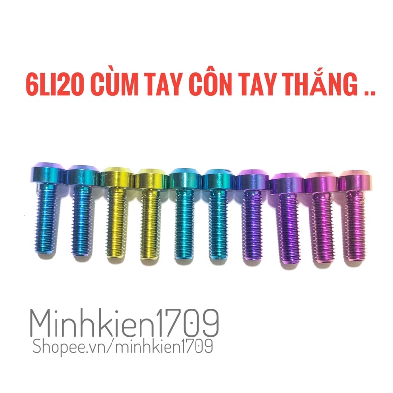 Ốc titan 6li20 cùm tay côn tay thắng