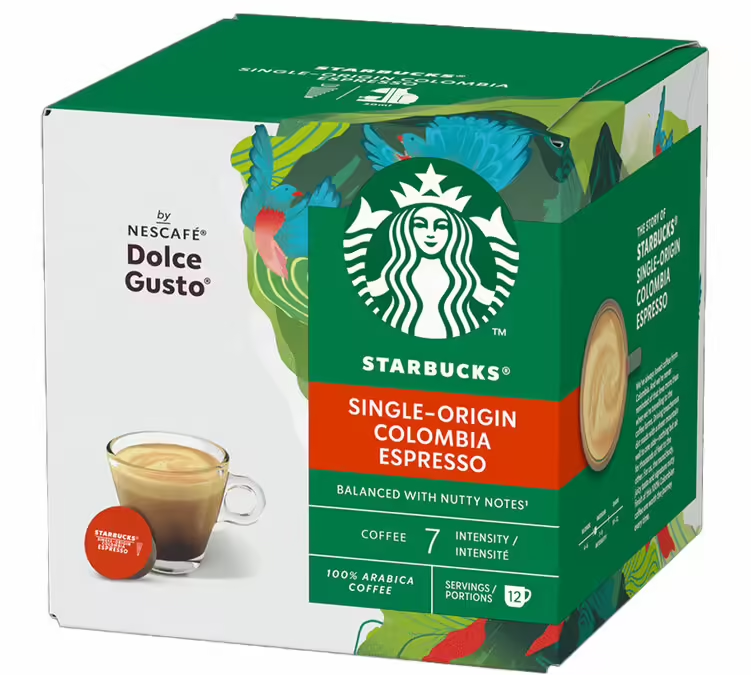 Starbucks® Colombia by NESCAFÉ® Dolce Gusto® - 12 Capsules, DATE 11/2024