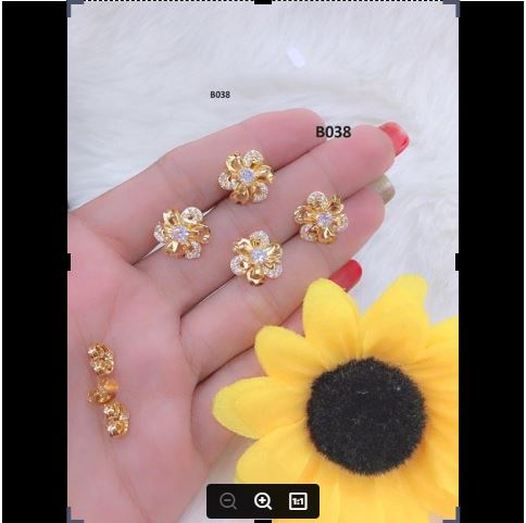 Bộ khuyên tai nụ mã số 038