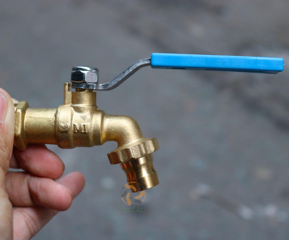 Vòi Nước Tay Gạt Đồng Cao Cấp Minh Hòa, Van Khóa Nước Phi 21 - HOME BABY