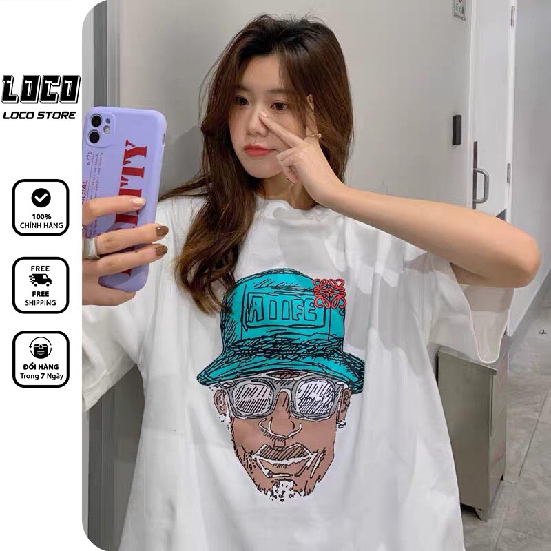 Áo thun tay lỡ unisex phông form rộng ALLFE nam nữ phong cách ulzzang WIIS
